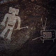 Frohike stopped his stirring to wipe his glasses and study the unlikely petroglyph: an image of a television set with a spear through its screen.